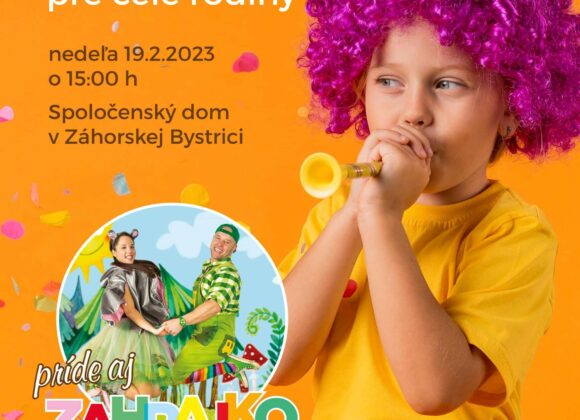 Na karneval pre deti 19.2. príde aj Zahrajko zo Spievankova