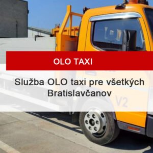 OLO Taxi môžu využiť všetci Bratislavčania
