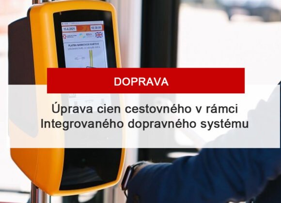 Od 1.7. dôjde k úprave cestovného v Integrovanom dopravnom systéme v Bratislavskom kraji